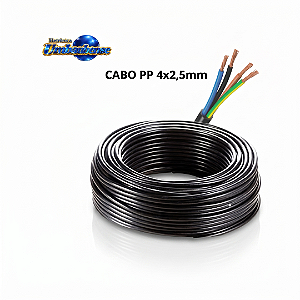 Cabo PP 4x2,5mm - 01 mt (Entrega só na Loja Física)