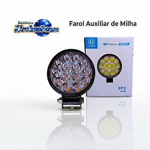 Farol de Led Redondo 42w pqn (Entrega só na Loja Física)