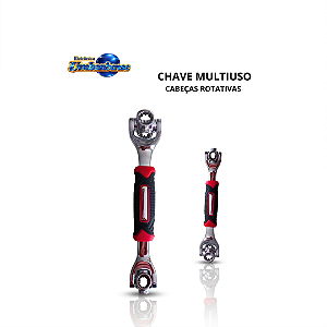 Chave Multiuso com Cabeças Rotativas (Entrega só na Loja Física)