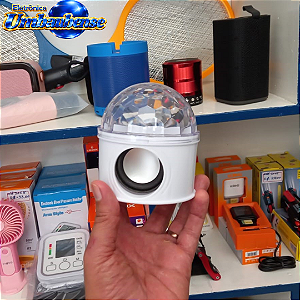 Caixa de Som com Led Luz de palco (Entrega só na Loja Física)