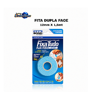 Fita Dupla Face 12mm 1,5 mts – (Pronta entrega em Umbaúba na praça de Eventos! )