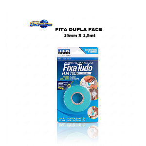 Fita Dupla Face 19mm 1,5 mts – (Pronta entrega em Umbaúba na praça de Eventos! )