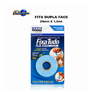 Fita Dupla Face 24mm 1,5 mts – (Pronta entrega em Umbaúba na praça de Eventos! )
