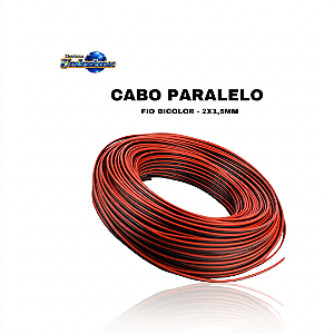 Fio Bicolor 2X1,5mm - (1mt) – (Pronta entrega em Umbaúba na praça de Eventos!)