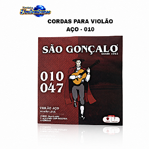 Corda para Violão Aço .010 SG São Gonçalo | Pronta Entrega em Umbaúba