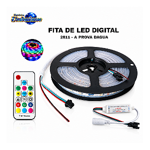 Fita de LED Digital -2811 - IP67- 30Leds | Pronta Entrega em Umbaúba