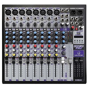 Mesa de Som Waldman 12 Canais CPP-12 FXU + EFX USB e Bluetooth