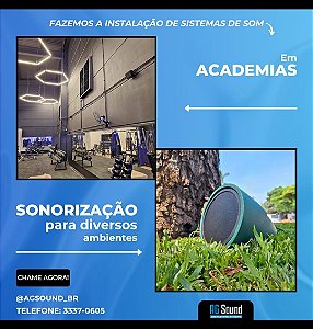 Instalação de Sonorização Ambiente