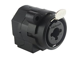 Conector XLR/P10 Painel Combo Amphenol ACJ6S