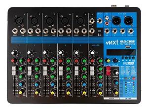 Mesa de Som MXT com 7 Canais NAG7 DSP USB/BT