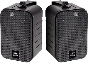 Caixa de Som Ambiente MXK-25 Preta 50WRMS Par com Suporte