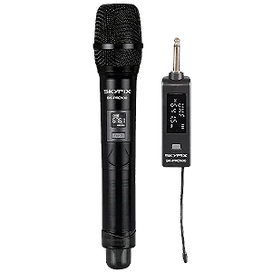 Microfone Sem Fio de Mão Skypix SK-PRO100 UHF Multi-frequêncial