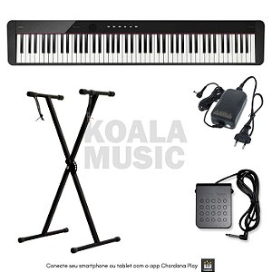 Kit Piano Digital Casio PX-S1100BK + Suporte