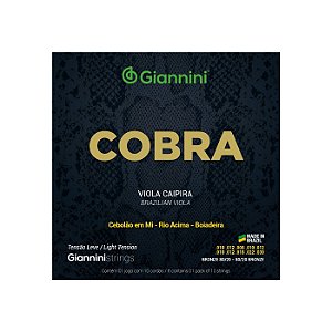 Cordas Viola Caipira Giannini Cobra CV82L Leve