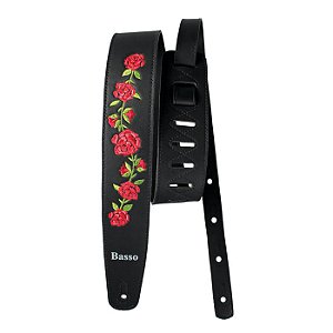 Correia Violão Guitarra Baixo Basso VT FL 01 Preto