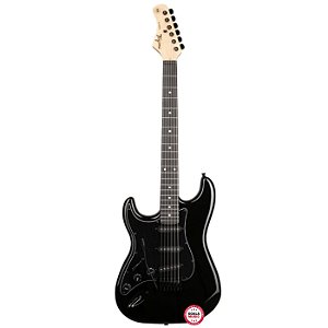 Guitarra Stratocaster Tagima TG-500 Preta Canhoto