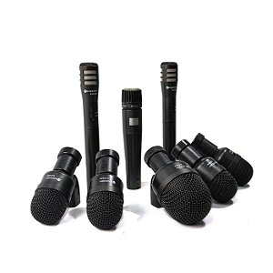 Kit Microfones para Bateria Kadosh K8 Slim 8 Peças