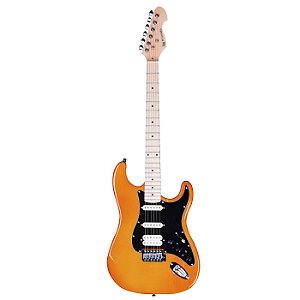 Guitarra Stratocaster Michael Rocker GMS250 AM Amber com Efeitos