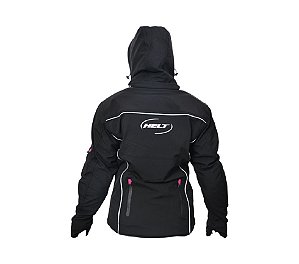 Jaqueta Fem. Softshell preta/rosa Helt