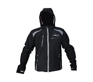 Jaqueta Softshell preta/cinza Helt