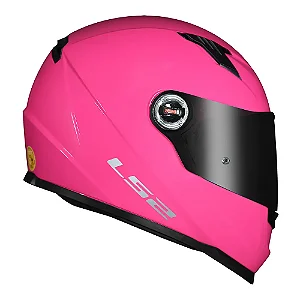 Capacete FF358 Classic  Monocolor rosa LS2