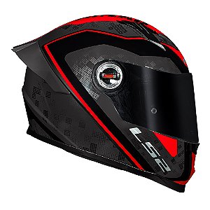 Capacete FF358S Classic S Striker vermelho LS2