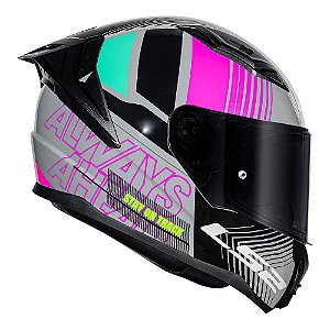 CAPACETE FF810 VIGO SHIFT LIGHT GREY/PINK LS2