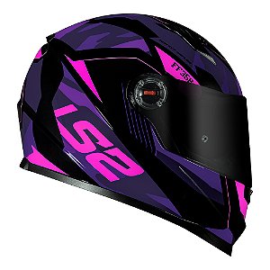 Capacete FF358 Classic Tank roxo LS2