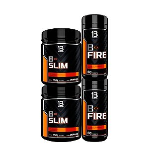 Kit Emagrecedor B-Fire e B-Slim - Auxilia na queima de gordura, controle do  apetite, você com mais energia e disposição - Escorrega o Preço
