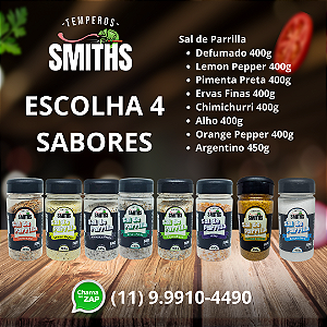 KIT SAL DE PARRILLA 4 SABORES