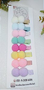 Hair Clips Pompom