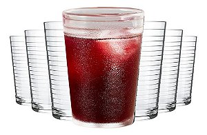 Jogo de Copos para Bebidas em Geral em Vidro 265ml Nadir