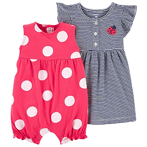 Kit com 2 Peças Joaninha