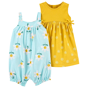 Kit com 2 Peças Vestido e Romper