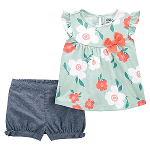 Kit 2 Peças com Bata e Shorts