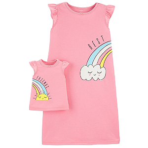 Vestido com Vestidinho de Boneca