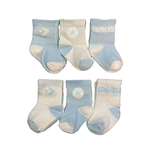 Kit 6 Pares de Meias Azul 6-12m