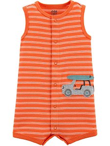 Romper Laranja Carrinho