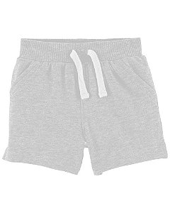 Shorts Cinza Básico Moletom