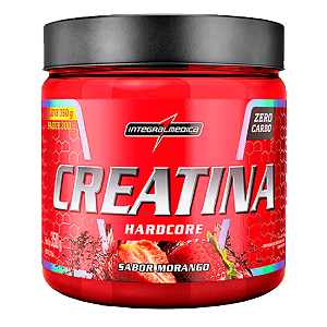 Creatina 350g Hardcore com sabor - Integralmedica