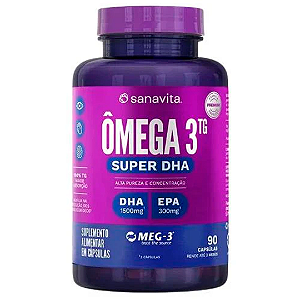 Ômega 3TG Super DHA 90c - Sanavita