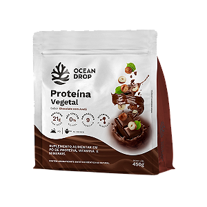 Proteína Vegetal Ocean Drop 450g Chocolate com Avelã