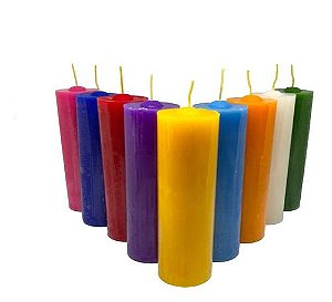 Vela Votiva 7 dias - 265g - Branca e Colorida