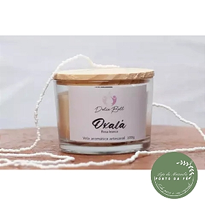 VELA AROMÁTICA 100G - OXALÁ - ROSA BRANCA