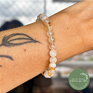 Pulseira -Citrino -Prosperidade e Alegria