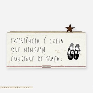 Bloco Vintage - Experiência é coisa que ninguém consegue de graça #2