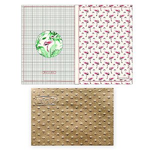 Cartão Envelope - Flamingo Rosa