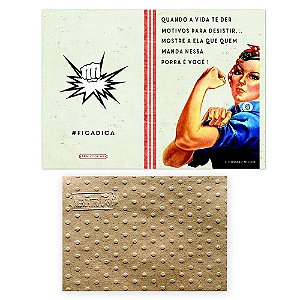 Cartão Envelope - quando a vida - womam power