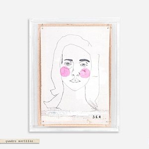 QUADRO ACRÍLICO COLAGEM P – ROSTO SER