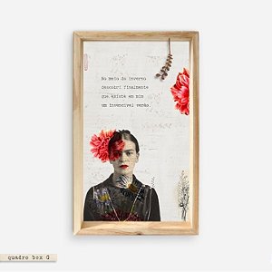 QUADRO BOX – FRIDA KAHLO #1 NO MEIO DO INVERNO